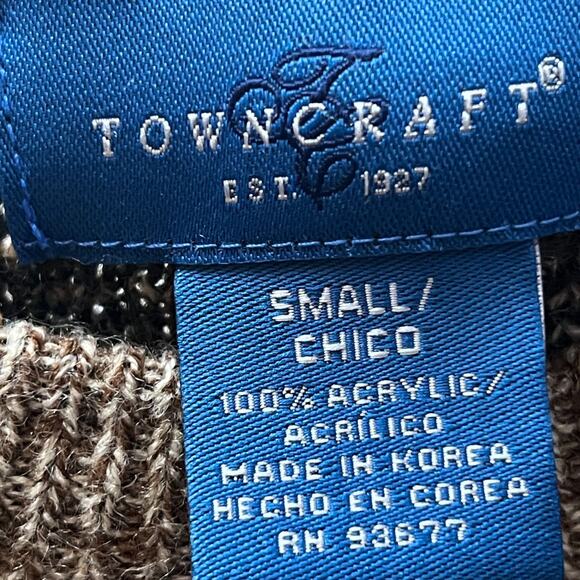 Vintage 90s Cosby Style Sweater Textured Knit Abstract Pattern Pullover Men's S - Picture 8 of 10